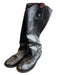 Frye Shoe Size 9 Black Leather Round Toe small heel Knee High Boots Black / 9