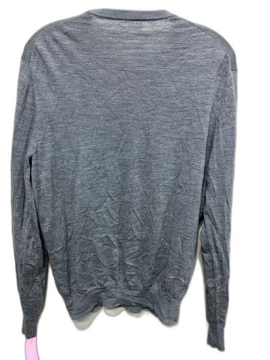 Suitsupply Size L Gray Wool Long Sleeve Men's Sweater Gray / L