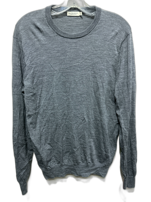 Suitsupply Size L Gray Wool Long Sleeve Men's Sweater Gray / L