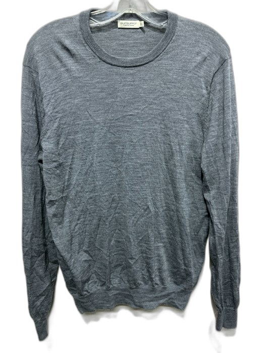 Suitsupply Size L Gray Wool Long Sleeve Men's Sweater Gray / L