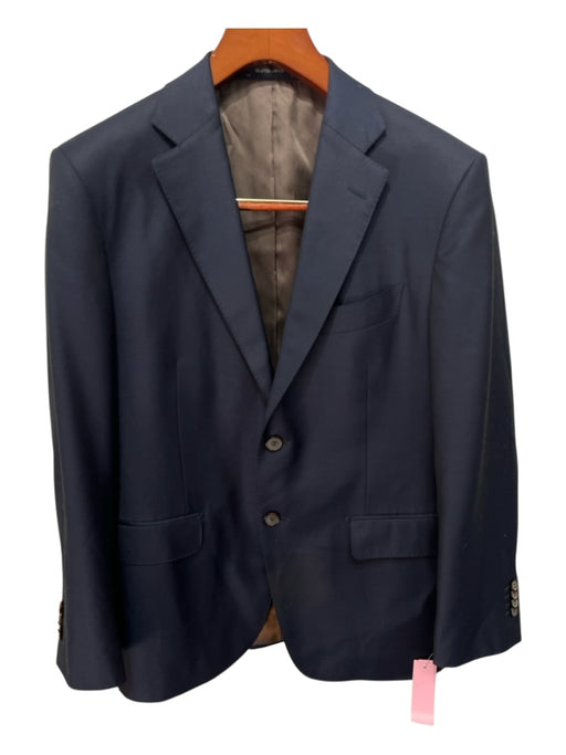 Suitsupply Navy Blue Wool Solid 2 Button Men's Suit Navy Blue / 40s