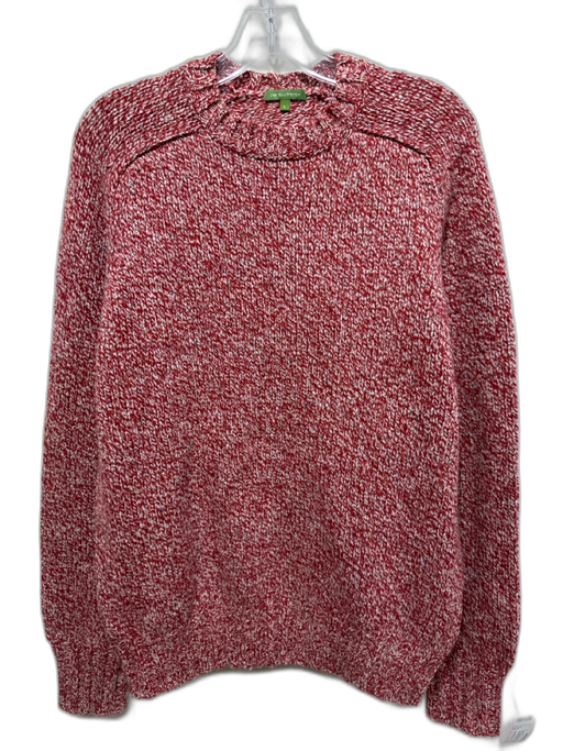 Sid Mashburn Size L Red & Beige Wool Long Sleeve Men's Sweater Red & Beige / L