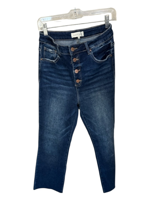 Risen Jeans Size 29 Dark Wash Cotton Blend High Waist Button Fly Bootcut Jeans Dark Wash / 29
