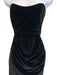 The Bar Size 0 Black Polyester Blend Strapless Velvet Boning Ruched Gown Black / 0