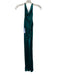 Amanda Uprichard Size XS Teal Silk Sleeveless Spaghetti Strap Satin Dress Teal / XS