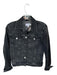 Frame Size XS Charcoal Cotton Blend Stretch Denim Jacket Charcoal / XS