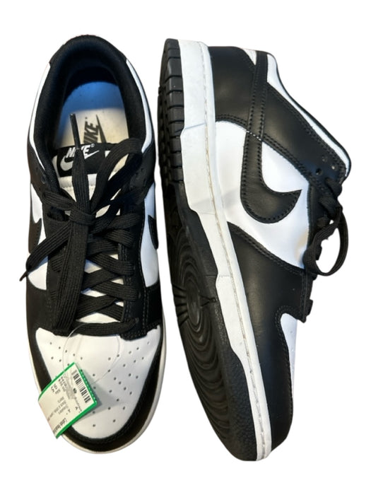 Nike Shoe Size 9.5 Black & White Leather Athletic Men's Sneakers Black & White / 9.5