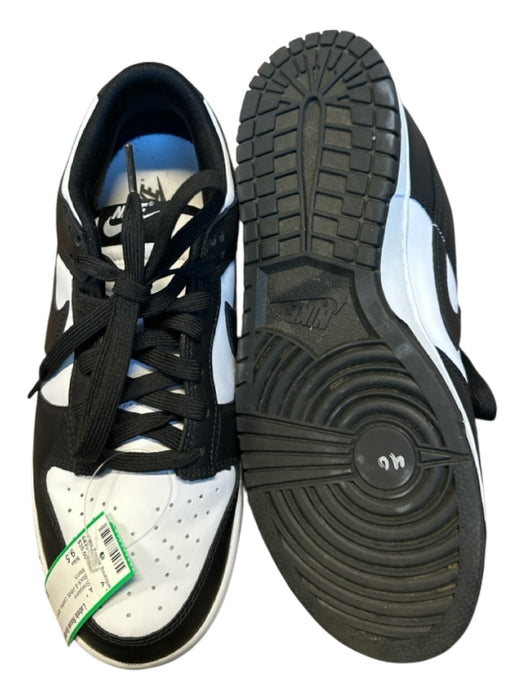 Nike Shoe Size 9.5 Black & White Leather Athletic Men's Sneakers Black & White / 9.5