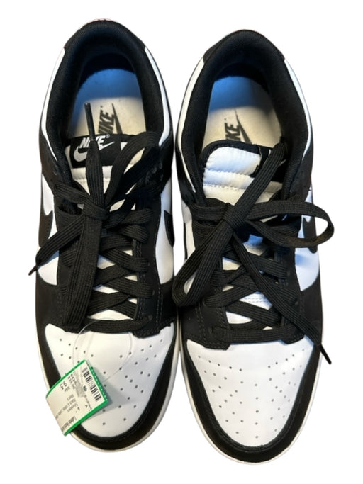 Nike Shoe Size 9.5 Black & White Leather Athletic Men's Sneakers Black & White / 9.5