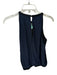Ramy Brook Size S Black & Navy Polyester Sleeveless Keyhole Front Top Black & Navy / S