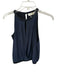 Ramy Brook Size S Black & Navy Polyester Sleeveless Keyhole Front Top Black & Navy / S