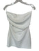 Zara Size S White Polyester Strapless Gathered Mini Dress White / S