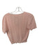 J. Crew Size S Peach Short Sleeve Perforated Lace Trim Buttons Top Peach / S