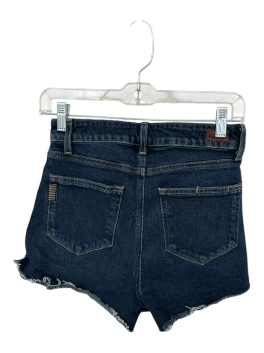 Paige Size 27 Dark Wash Cotton Blend High Waist Cut Off Denim Shorts Dark Wash / 27