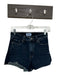 Paige Size 27 Dark Wash Cotton Blend High Waist Cut Off Denim Shorts Dark Wash / 27