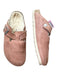 Birkenstock Shoe Size 38 Mauve & White Suede Shearling Lined Clogs Mauve & White / 38