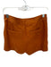 Marie Oliver Size 2 Burnt Orange Faux Suede Boy Short Side Zip Shorts Burnt Orange / 2