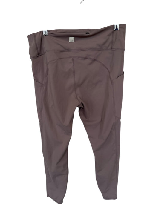 Vuori Size XL Taupe Polyamide High Waist Side Pockets Athletic Leggings Taupe / XL