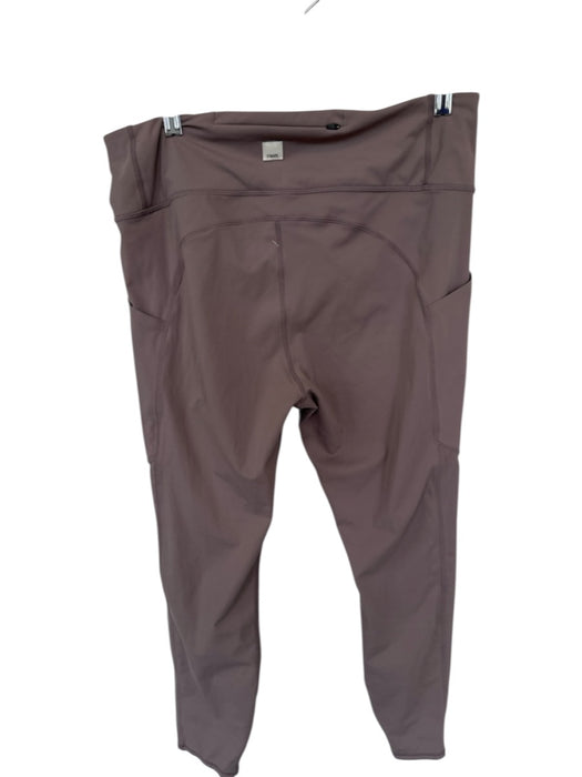 Vuori Size XL Taupe Polyamide High Waist Side Pockets Athletic Leggings Taupe / XL
