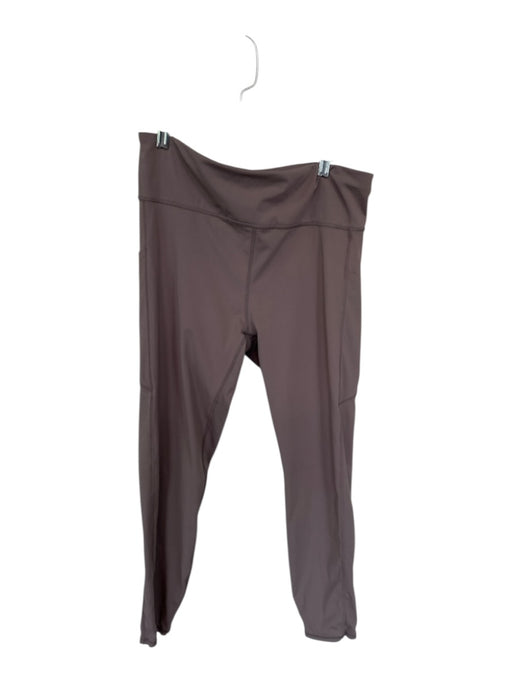 Vuori Size XL Taupe Polyamide High Waist Side Pockets Athletic Leggings Taupe / XL