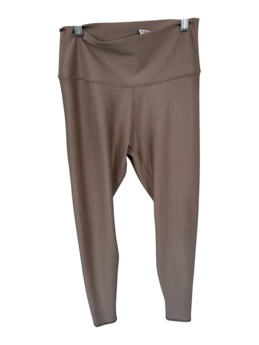 Alo Size L Taupe High Waist Athletic Leggings Taupe / L