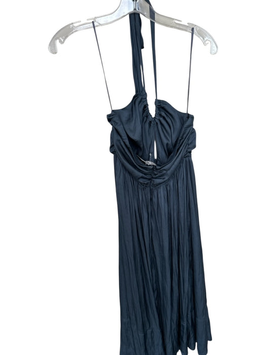 J Crew Collection Size 6 Slate Blue Polyester Halter Neck Empire Waist Dress Slate Blue / 6