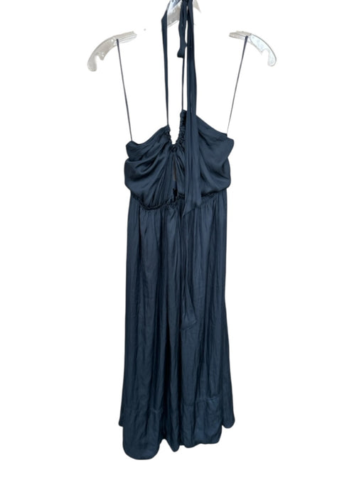 J Crew Collection Size 6 Slate Blue Polyester Halter Neck Empire Waist Dress Slate Blue / 6