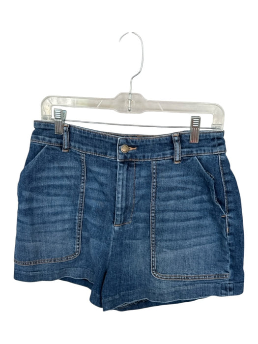 Ramy Brook Size 29 Dark Wash Cotton Blend High Waist Front Pockets Denim Shorts Dark Wash / 29