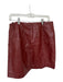 Maeve Size L Rust Vegan Leather Buttons Mini Skirt Rust / L