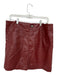 Maeve Size L Rust Vegan Leather Buttons Mini Skirt Rust / L