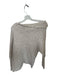 Moth Size M Oatmeal Wool Blend Asymetrical Neck Knit Long Sleeve Sweater Oatmeal / M