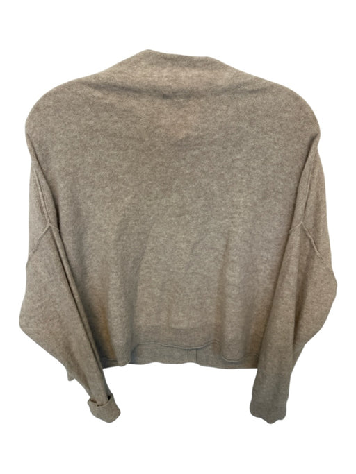 Pilcro Size L Oatmeal Cashmere Long Sleeve Buttons Cardigan Sweater Oatmeal / L