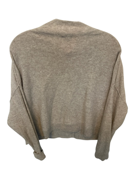 Pilcro Size L Oatmeal Cashmere Long Sleeve Buttons Cardigan Sweater Oatmeal / L
