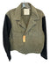 Citizens of Humanity Size L Green & Black Cotton Full Zip Color Block Jacket Green & Black / L