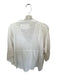 We The Free Size XS Off White Cotton Long Balloon Sleeve Raw Hem Button Down Top Off White / XS