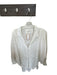 We The Free Size XS Off White Cotton Long Balloon Sleeve Raw Hem Button Down Top Off White / XS