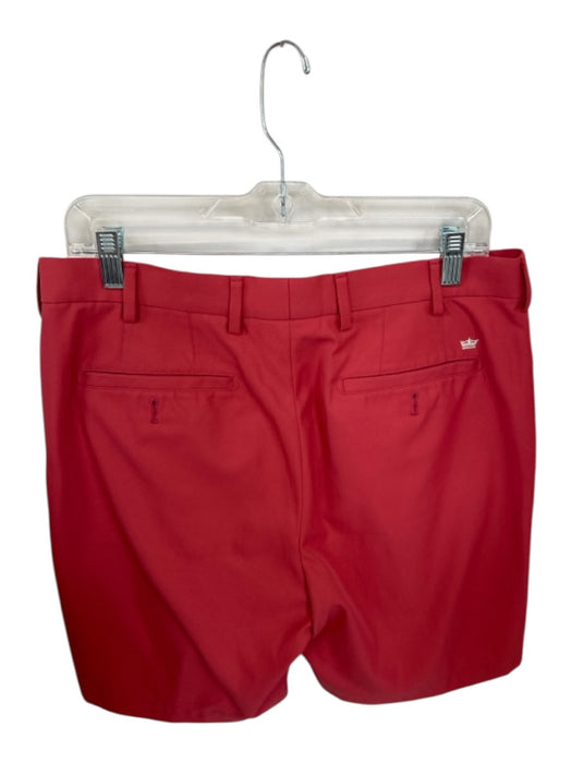 Peter Millar Size 32 Rust Polyester Solid Men's Shorts Rust / 32