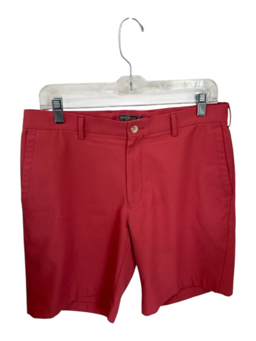 Peter Millar Size 32 Rust Polyester Solid Men's Shorts Rust / 32