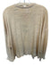 We The Free Size M Pale Yellow Cotton Long Sleeve Raw Hem Oversized Top Pale Yellow / M