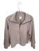 Varley Size S Mauve Cotton Blend Half Zip Ribbed Long Sleeve Athletic Jacket Mauve / S