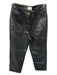 Wilfred Size 2 Black Vegan Leather High Waist Straight Leg Pants Black / 2
