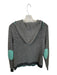Peck & Peck Size M Gray & Blue Cashmere Hood Striped Full Zip Sweater Gray & Blue / M