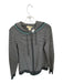 Peck & Peck Size M Gray & Blue Cashmere Hood Striped Full Zip Sweater Gray & Blue / M