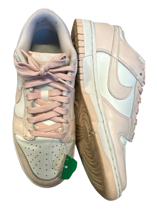 Nike Shoe Size 7 Blush & White Leather Perforated Athletic Sneakers Blush & White / 7