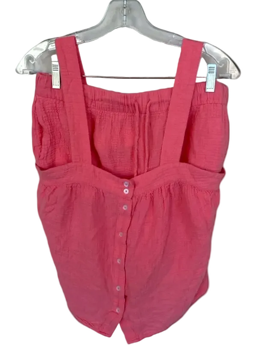 Lake Size L Coral Pink Cotton & Modal Sleeveless Shorts Pajamas Coral Pink / L
