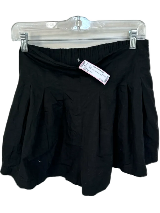 Free People Size M Black Cotton High Waist Shorts Black / M