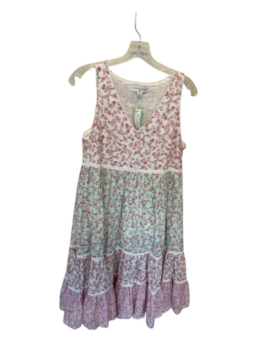 loveshackfancy for target Size S Blue & Pink Cotton Sleeveless Flowers Dress Blue & Pink / S