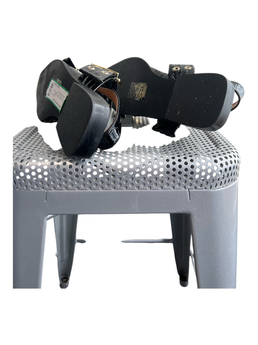 Ganni Shoe Size 39 Black Patent Leather Pointed Toe Slingback Flat Shoes Black / 39