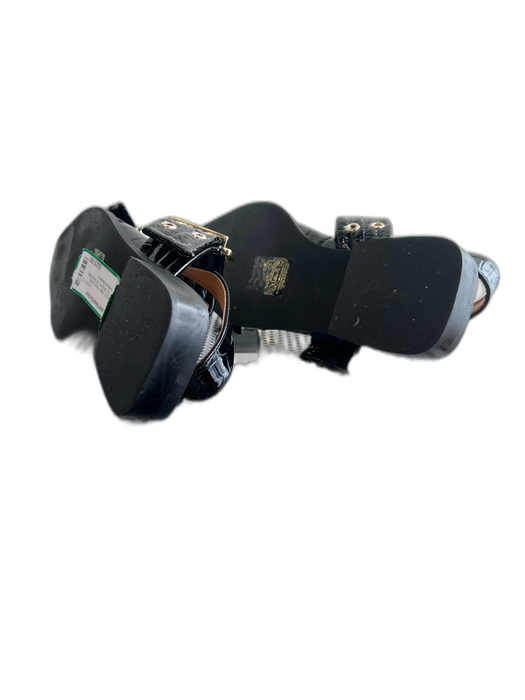 Ganni Shoe Size 39 Black Patent Leather Pointed Toe Slingback Flat Shoes Black / 39