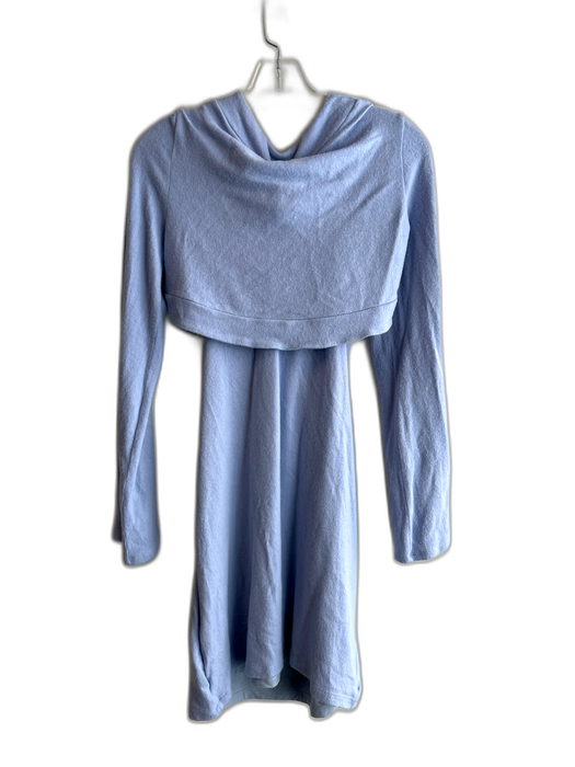 Reformation Size L Light Blue Tencel Blend Spaghetti Strap Knit Body Con Dress Light Blue / L